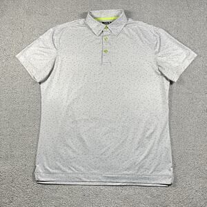 Swag Golf Polo Shirt Mens M Skull All Over Performance Dont Give A Putt